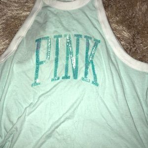 2 Pink racer back tees